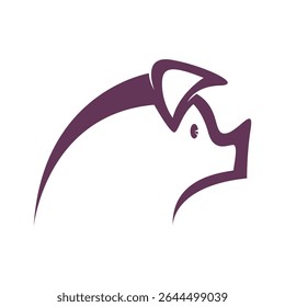 Pig logo icon design illustration