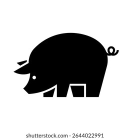 Logotipo del cerdo. Diseño de iconos. Elementos de Plantilla