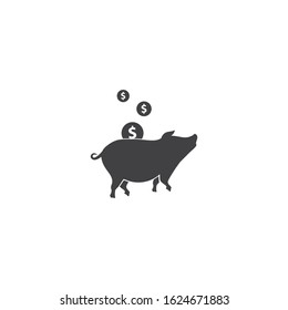 Pig logo illustration vector flat design