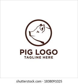 Silhouette-Symbol für Schweine