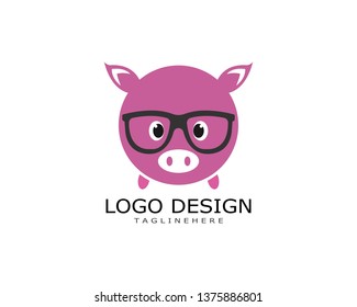 pig logo - Vector