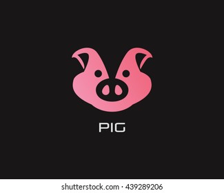 Pig Logo Vector illustration