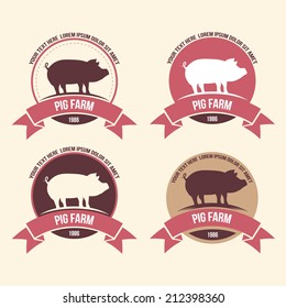 pig meat,farm label