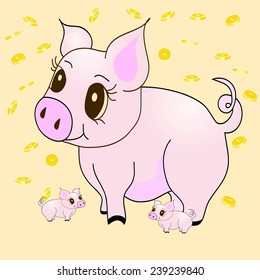 pig with money