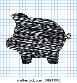 Pig money bank