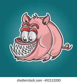 Pig monster character