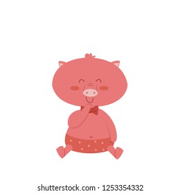 pig new year vector