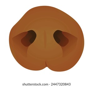 Pig nose mask. vector illustration