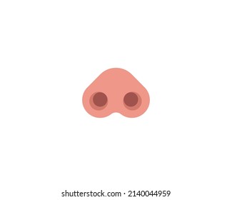 Pig Nose Vector Isolated Icon. Pig Nose Emoji Illustration.