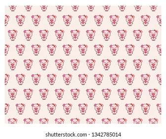 pig on a color background vector