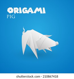 pig origami