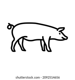 Icono de contorno de cerco Vector de animales
