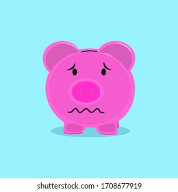 El banco de cerdo tiene miedo del vector