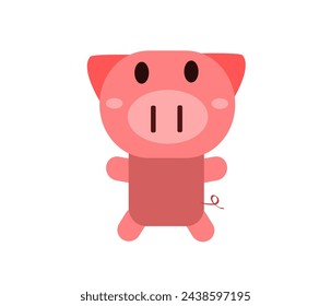 pig is pink and it's piglet