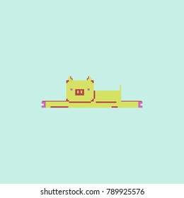 Pig in pixel art style