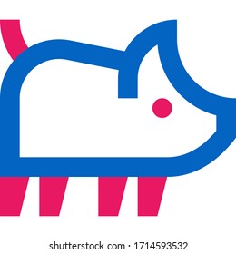 Schweinefleisch, Ferkel - Vektorillustration