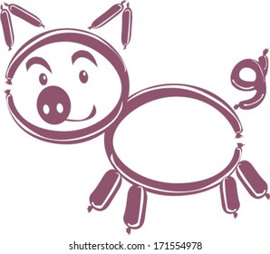 pig of sausages