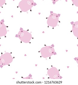 Pig seamless pattern