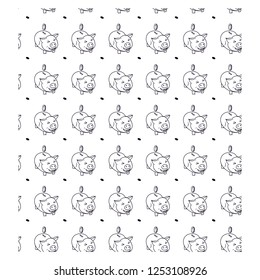 pig seamless pattern 
