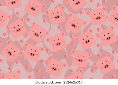 pig seamless pattern for background, wallpaper, fabric, cover, wrapping, etc