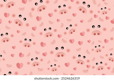 pig seamless pattern for background, wallpaper, fabric, cover, wrapping, etc