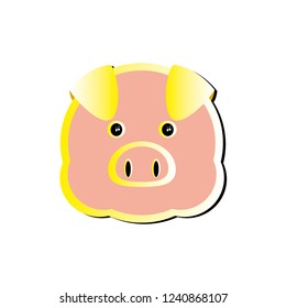 Pig sign vector illustration