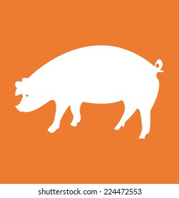 Pig silhouette