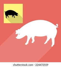 Pig silhouette
