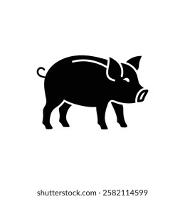 Pig silhouette art vector design