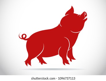 Pig silhouette icon 