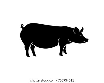 Pig Silhouette Vector