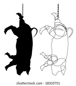 Pig Slaughter Silhouette