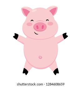 pig smiling icon