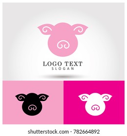 Pig Symbol & Icon Logo Vector Template