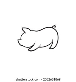 Pig symbol Template vector icon illustration design
