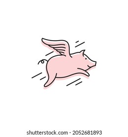 Pig symbol Template vector icon illustration design