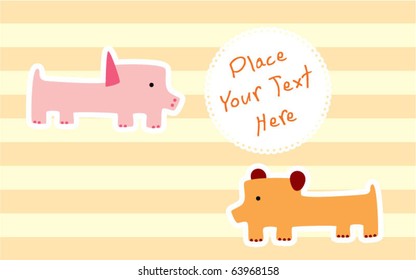 pig teddy message