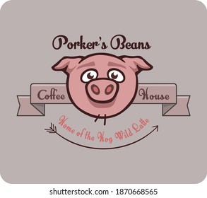 Pig with Text and Banner