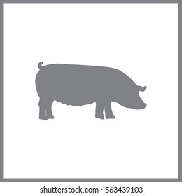 pig . Trendy Simple vector symbol for web site design or button to mobile app