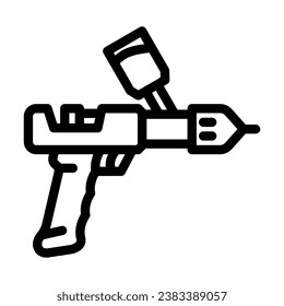 pig vaccination line icon vector. pig vaccination sign. isolated contour symbol black illustration