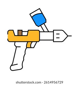 pig vaccination line icon vector. pig vaccination sign. isolated symbol illustration