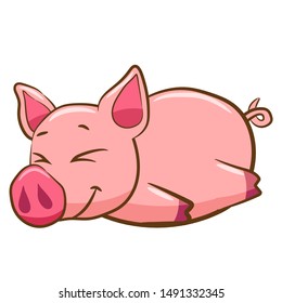 pig vector graphic clipart design