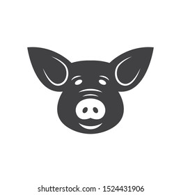 pig vector icon illustration design template