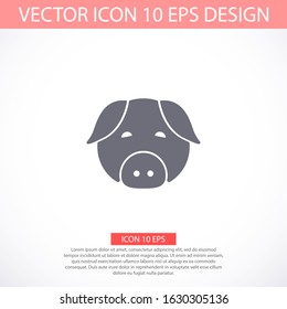 Pig vector icon. Pig vector illustration vector pig sticker icon for boutiques sale icon vector shops