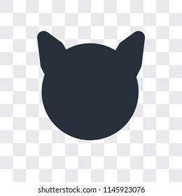 Pig vector icon isolated on transparent background, Pig logo concept