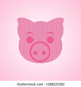 Pig. Vector pig. Pig Icon. Pet. Abstract pig.