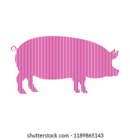 Pig. Vector pig. Pig Icon. Pet. Abstract pig.