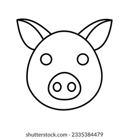 Pig Vector icon which can easily modify or edit 

