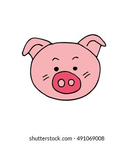 Pig. Vector Illustration