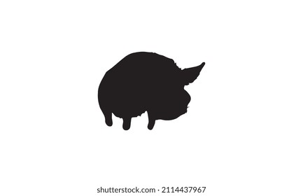 pig vector illustration design black and white